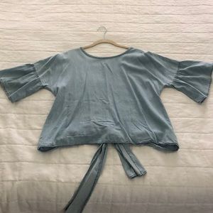 Express chambray top